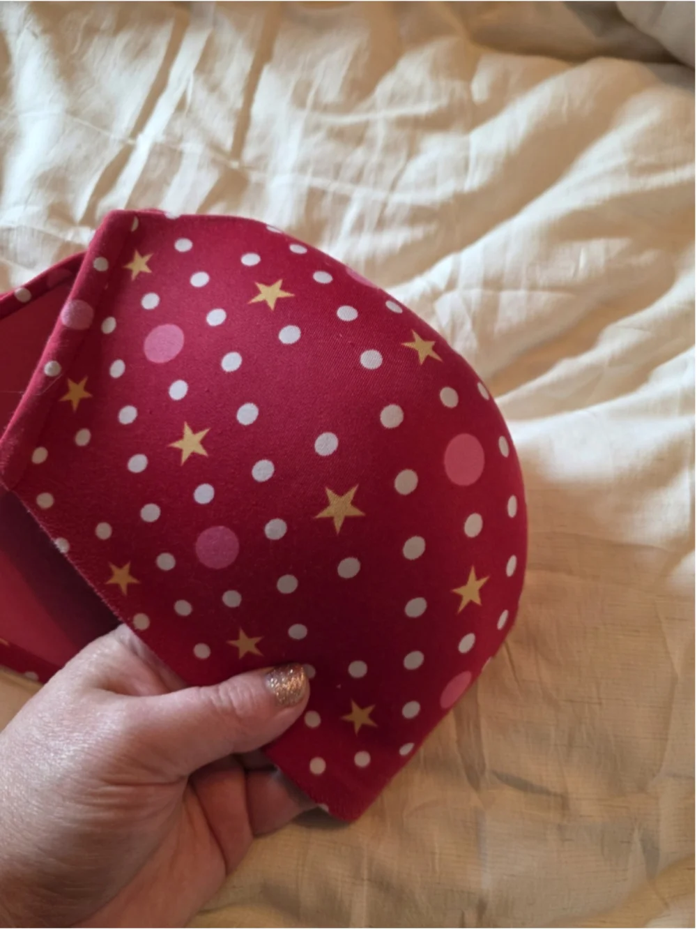 34D Y2K 2007 Ipex Body by Victoria's Secret Red Polka Dot Star Bra Lined Glam
